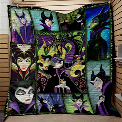 Ll Maleficent Quilt Blanket and Home Decor