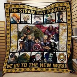 Ll  One Piece & Avengers Quilt Blanket and Home Decor