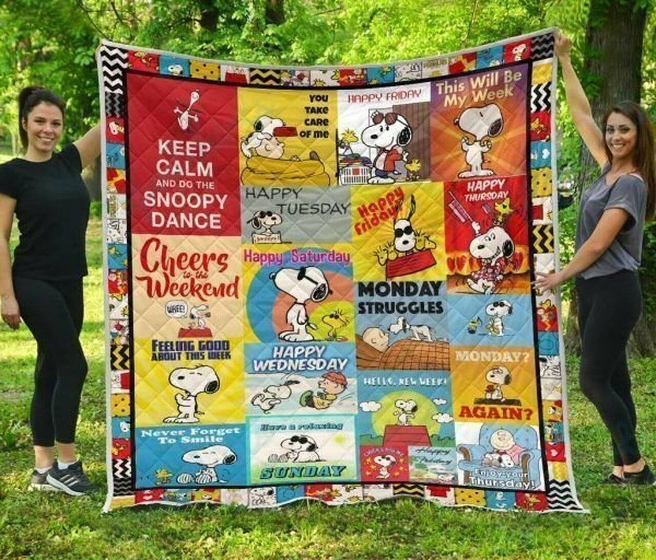 Ll Snoopy Quilt Blanket and Home Decor