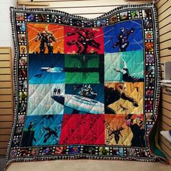 Ll Superheroes Quilt Blanket and Home Decor