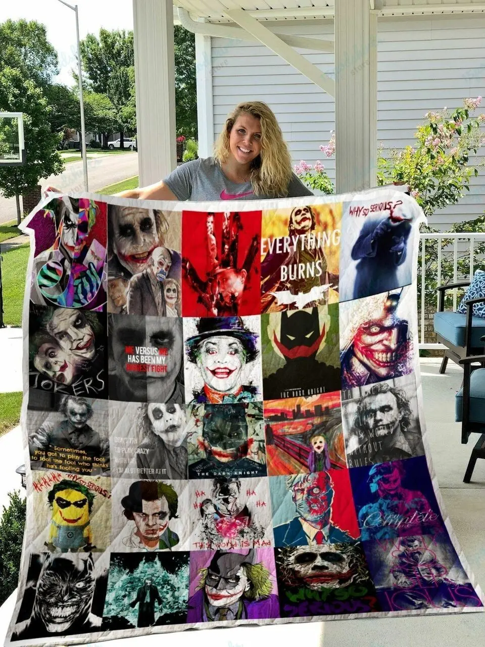 Ll The Dark Knight Quilt Blanket and Home Decor