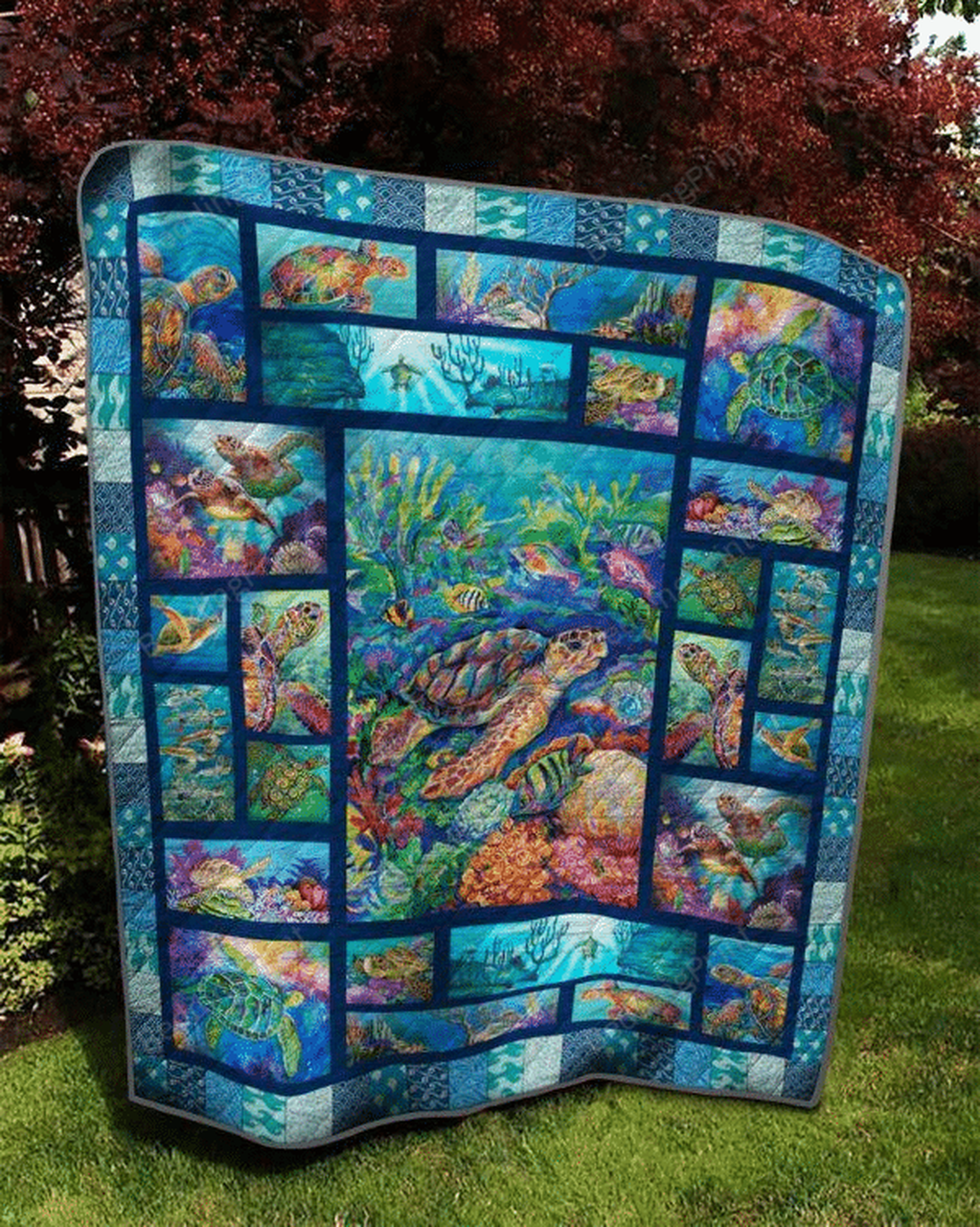 Ll Turtle Quilt Blanket and Home Decor