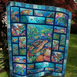 Ll  Turtle Quilt Blanket and Home Decor