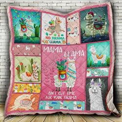 Llama Cl18100419Mdq Quilt Blanket and Home Decor