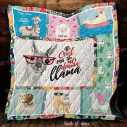 Llama Cl2100309Mdq Quilt Blanket and Home Decor