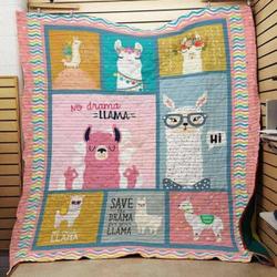 Llama Cla1610073Q Quilt Blanket and Home Decor