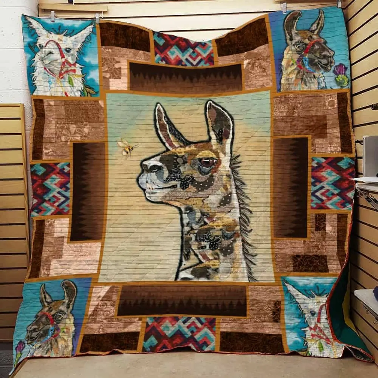 Llama Cla1610766Q Quilt Blanket and Home Decor