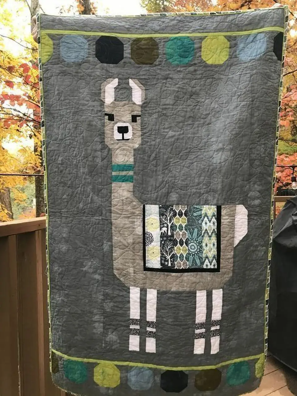 Llama Clm0910126 Quilt Blanket and Home Decor