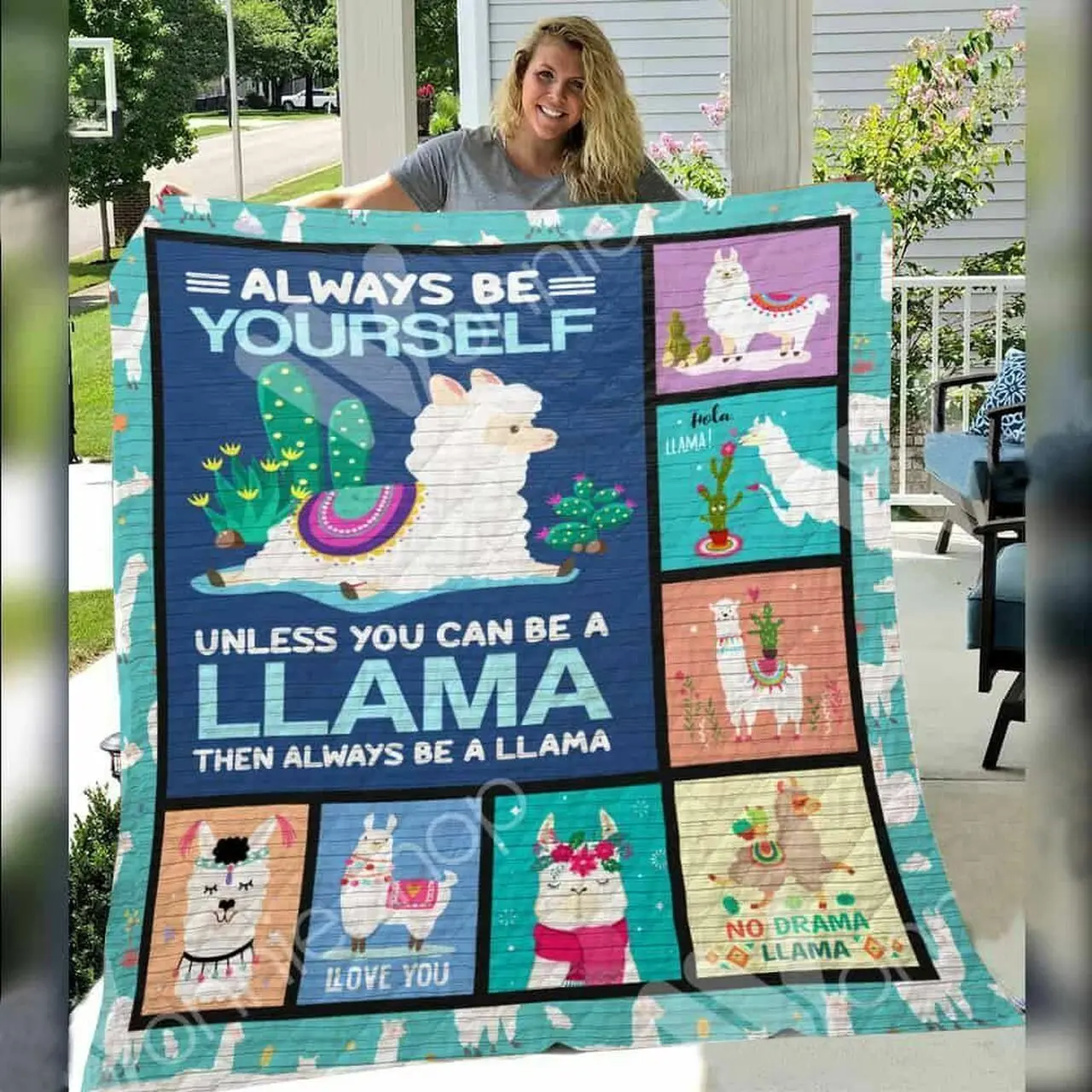 Llama E Quilt Derqrw and Home Decor