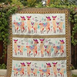 Llama Just For Fun Clt250635 Quilt Blanket and Home Decor