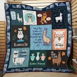 Llama Quilt Blanket Dhc05021158Td and Home Decor