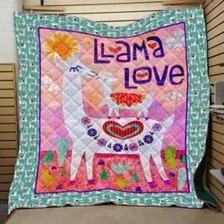 Llama Quilt Blanket Dhc0910736Vt and Home Decor