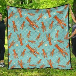 Lobster Cl12100404Mdq Quilt Blanket and Home Decor