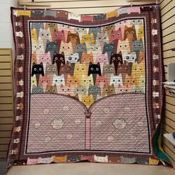 Lock Cats Quilt and Home Decor
