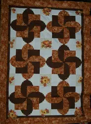 Log Cabin Clm260644 Quilt Blanket and Home Decor