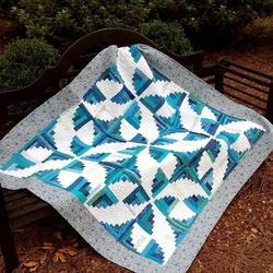Log Cabin Hur Quilt gx and Home Decor
