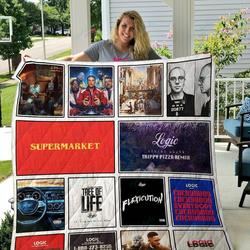 Logic Quilt Blanket and Home Decor