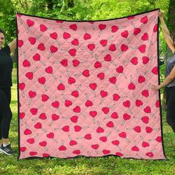 Lollipop Heart Cl12100411Mdq Quilt Blanket and Home Decor