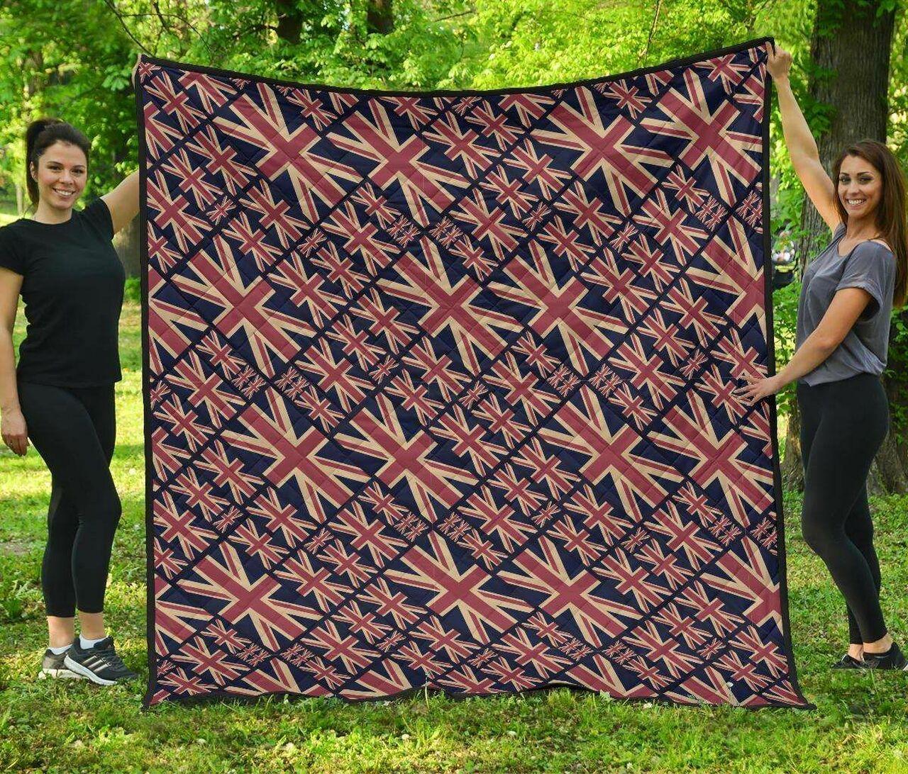 London British Flag Cl12100412Mdq Quilt Blanket and Home Decor