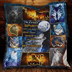 Loner Wolf Ah Quilt Derqdi and Home Decor