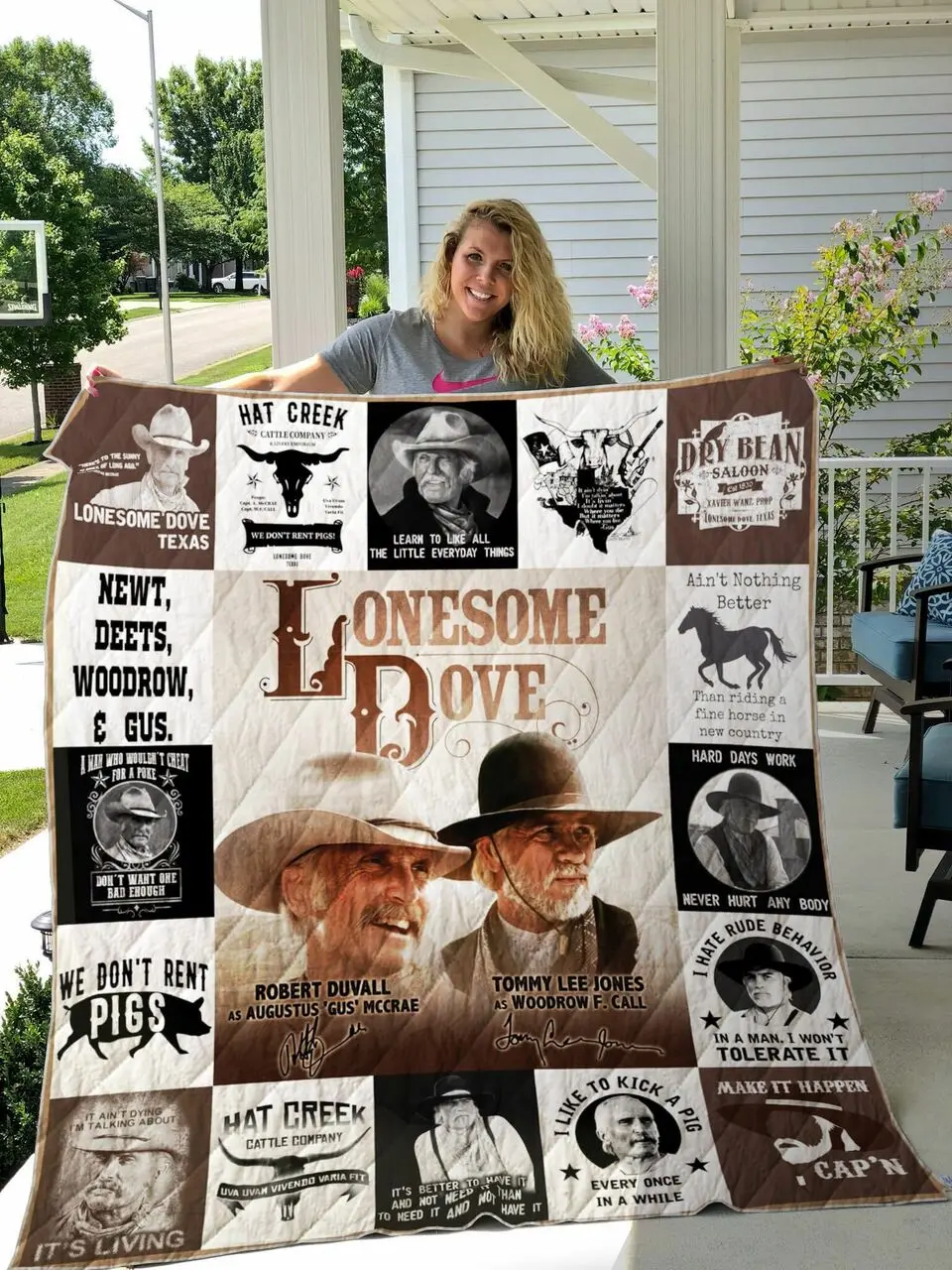 Lonesome Dove Quilt Blanket For Fans Ver 17 3 and Home Decor