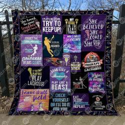Look Like A Beauty Play Like A Beast Cld1706102 Quilt Blanket and Home Decor