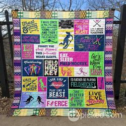 Look Like A Beauty Play Like A Beast Pk270513 Quilt Blanket and Home Decor