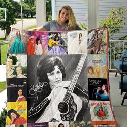 Loretta Lynn Albums Quilt Blanket For Fans Ver 17 2 and Home Decor