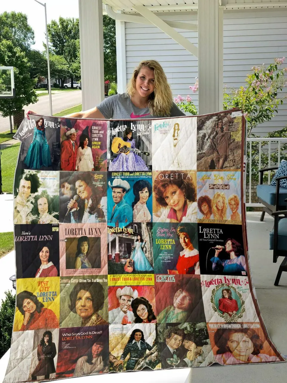 Loretta Lynn Albums Quilt Blanket For Fans Ver 25 and Home Decor