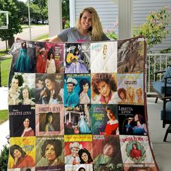 Loretta Lynn Albums Quilt Blanket For Fans Ver 25 and Home Decor