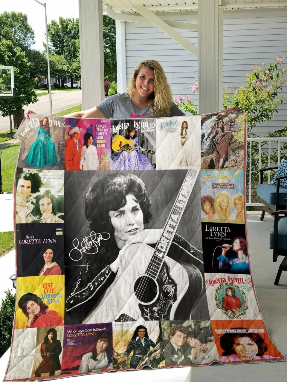 Loretta Lynn Quilt Blanket For Fans Ver 17 2 and Home Decor