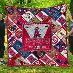 Los Angeles Angels Quilt Blanket and Home Decor
