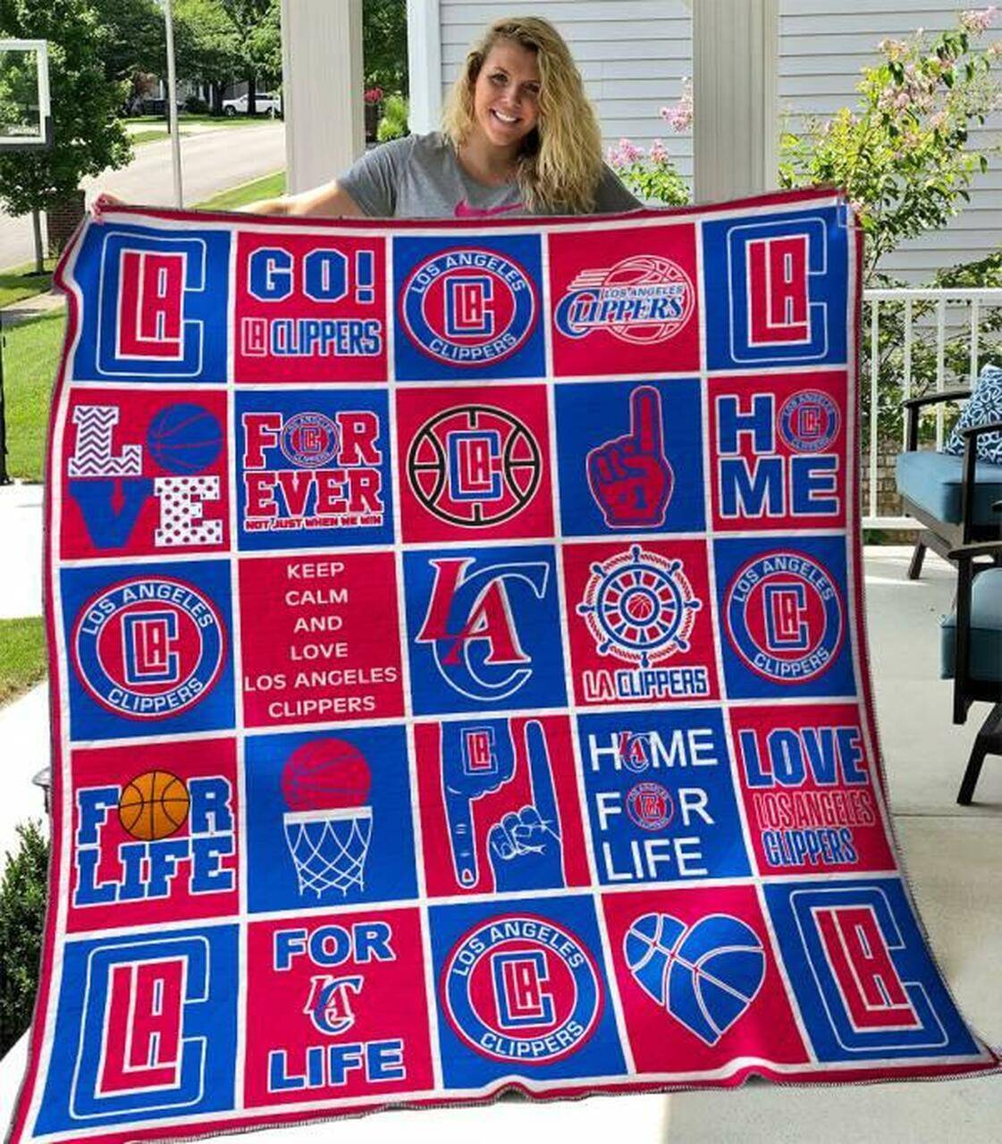 Los Angeles Clippers Quilt Blanket B200623 Quilt and Home Decor