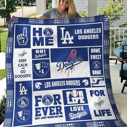 Los Angeles Dodgers Blanket Th1607 Quilt and Home Decor