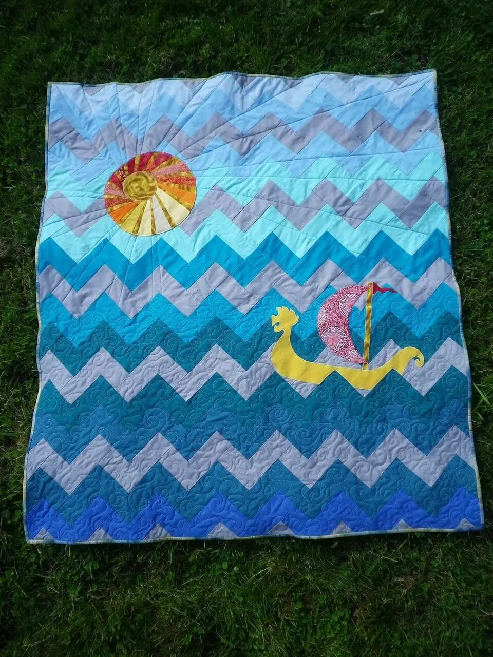 Lost At Sea Clp0107074 Quilt Blanket and Home Decor