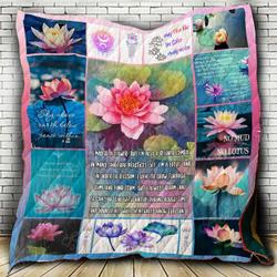 Lotus Flower Cl22100333Mdq Quilt Blanket and Home Decor