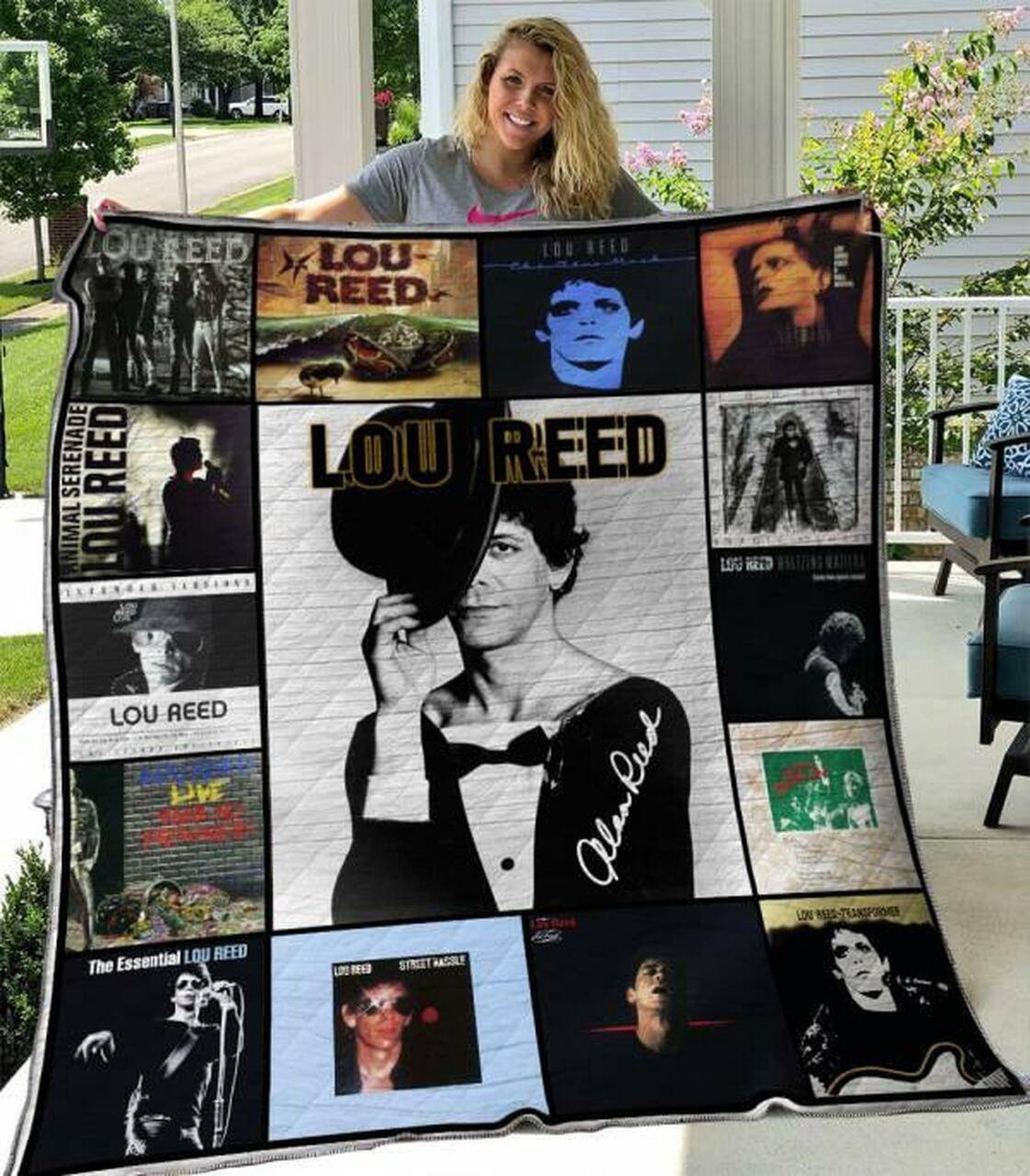 Lou Reed Quilt Blanket M240519 Quilt and Home Decor