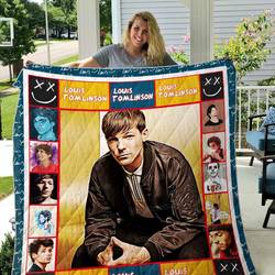 Louis Tomlinson Quilt Blanket 01 and Home Decor