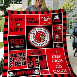 Louisville Cardinals Quilt Blanket B240508  Quilt and Home Decor