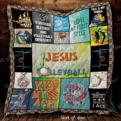 Love At First Spike Volleyball Cl22100334Mdq Quilt Blanket and Home Decor