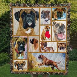 Love Boxer Quilt All Over Printed and Home Decor