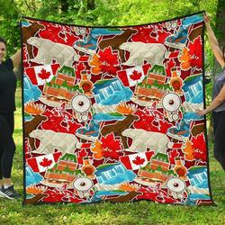Love Canada Cl12100414Mdq Quilt Blanket and Home Decor
