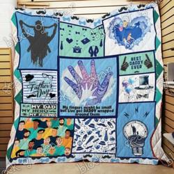 Love Dad Cl2100312Mdq Quilt Blanket and Home Decor