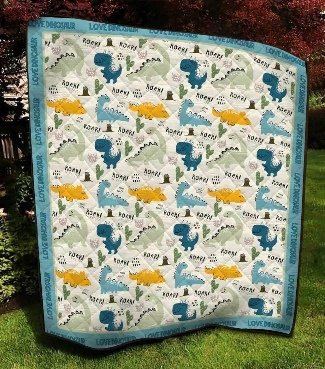 Love Dinosaurs Like Quilt Blanket and Home Decor