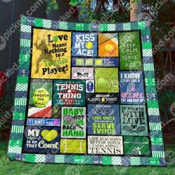Love Means Nothing To A Tennis Player Quilt Blanket Yld9  Quilt and Home Decor
