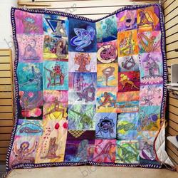 Love Peace And Yoga Blanket KC1507 Quilt and Home Decor
