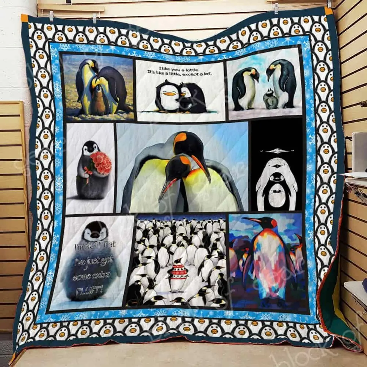 Love Penguin Ah Quilt Derqzo and Home Decor