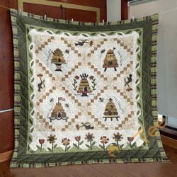 Love The Bee Blanket TH0107 Quilt and Home Decor