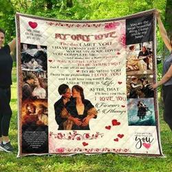 Love Titanic Quilt Blanket and Home Decor