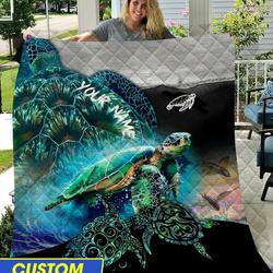 Love Turtle Like Quilt Blanket and Home Decor